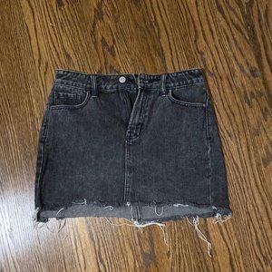 PacSun black denim skirt